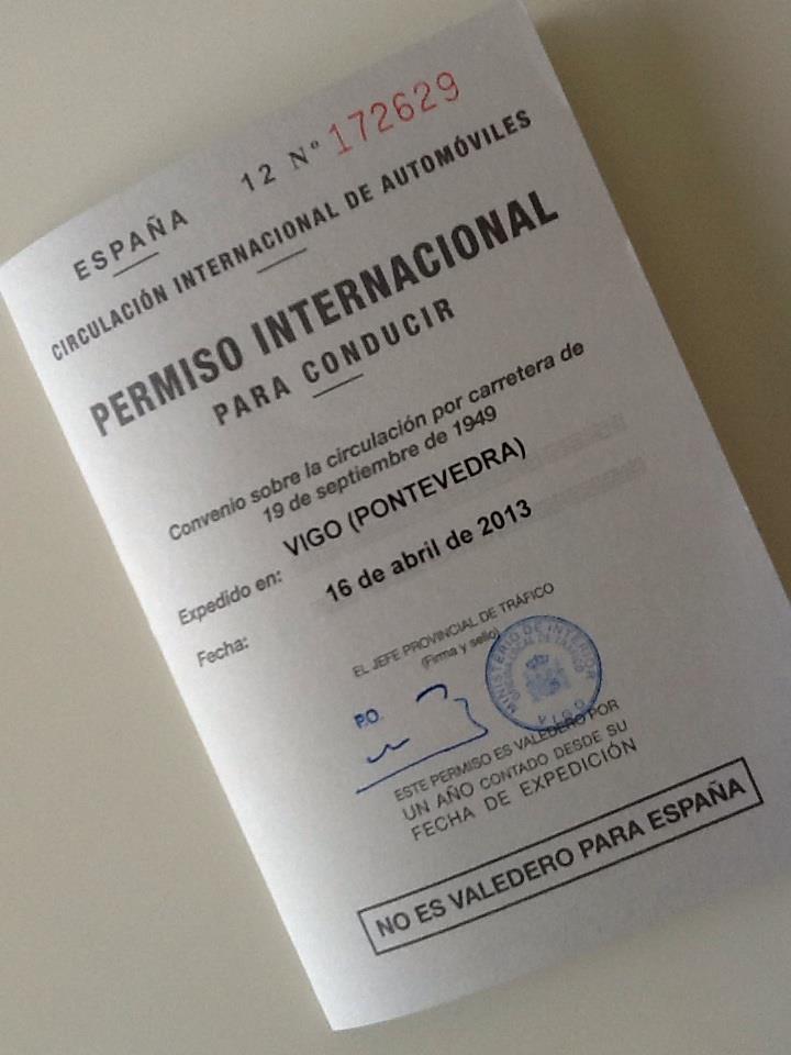 carné de conducir internacional